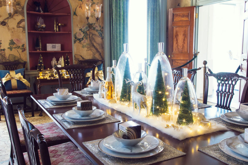 blue and green christmas decor | holiday decor | whitney j decor