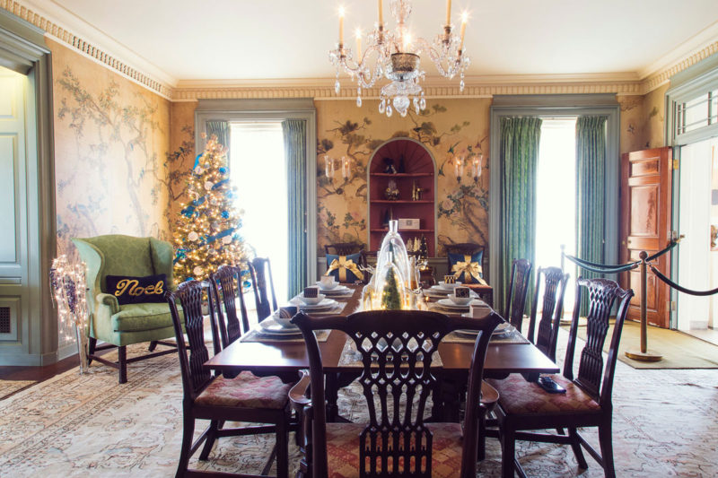 blue and green christmas decor | holiday decor | whitney j decor