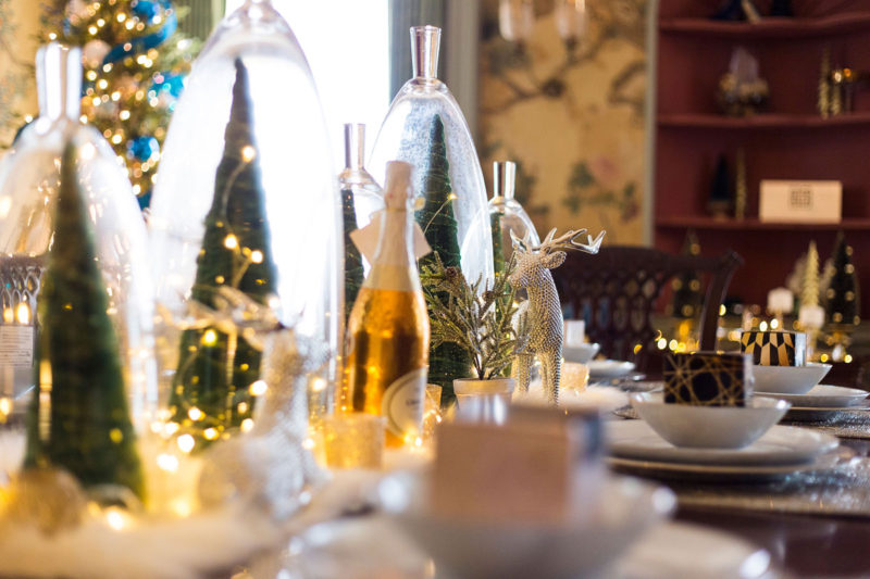 blue and green christmas decor | holiday decor | whitney j decor