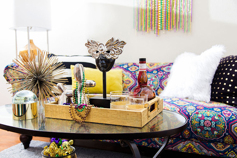 mardi gras home decor living room